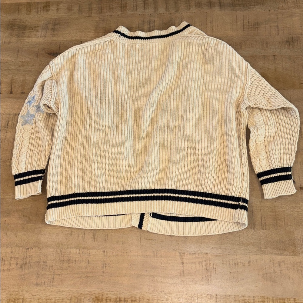 Altar’d State Talia Cable Knit Cardigan Pockets XS Folklore Taylor Swift Sweater - Picture 6 of 8